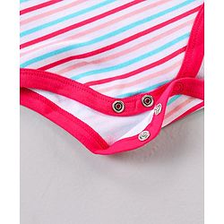 Babyhug 100% Cotton Flutter Sleeves Onesies Multi Print Pack of 3 - Multicolour