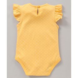 Babyhug 100% Cotton Short Sleeves Onesie Melon Print Pack of 3 - Pink Yellow