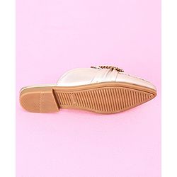Cute Walk by Babyhug Stone Studded Sandals - Golden