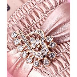Cute Walk by Babyhug Stone Studded Sandals - Golden