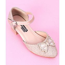 Cute Walk by Babyhug Sandals Bow & Stones Applique - Golden