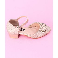 Cute Walk by Babyhug Sandals Bow & Stones Applique - Golden