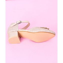 Cute Walk by Babyhug Sandals Bow & Stones Applique - Golden