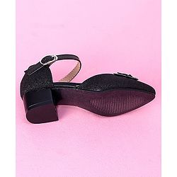 Cute Walk by Babyhug Sandals Bow & Stones Applique - Black