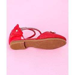 Cute Walk by Babyhug Ballerina with Flower Applique - Red