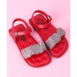 Cute Walk by Babyhug Sandals - Red