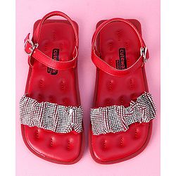Cute Walk by Babyhug Sandals - Red