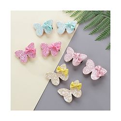 Babyhug Bow & Butterfly Hair Clips Pack of 8 - Multicolor