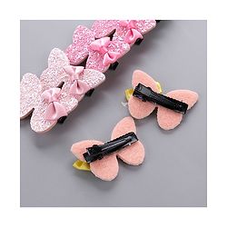 Babyhug Bow & Butterfly Hair Clips Pack of 8 - Multicolor