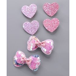 Babyhug Hair Clips Pack of 6 - Pink