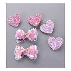 Babyhug Hair Clips Pack of 6 - Pink