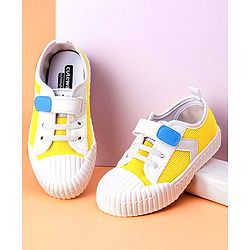 Cute Walk by Babyhug Casual Shoes With Star Patch- Yellow