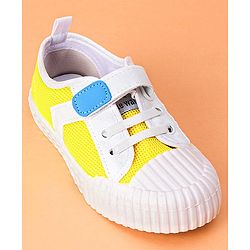 Cute Walk by Babyhug Casual Shoes With Star Patch- Yellow