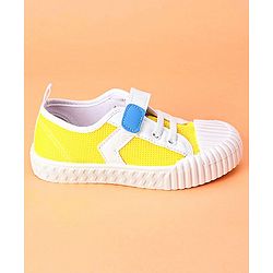 Cute Walk by Babyhug Casual Shoes With Star Patch- Yellow