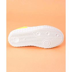 Cute Walk by Babyhug Casual Shoes With Star Patch- Yellow