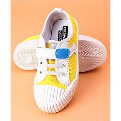 Cute Walk by Babyhug Casual Shoes With Star Patch- Yellow