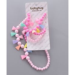 Babyhug Necklace & Bracelet Set Pack Of 4 - Pink