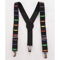 Babyhug Bow and Suspender Set - Black