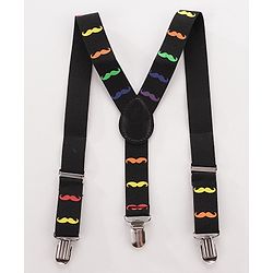 Babyhug Bow and Suspender Set - Black