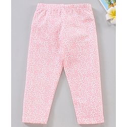 Babyhug Full Sleeves Leggins Floral Print - Pink