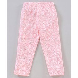 Babyhug Full Sleeves Leggins Floral Print - Pink