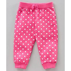 Babyhug Full Length Lounge Pants Floral Print Pack of 3 - Pink Blue