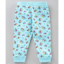 Babyhug Full Length Lounge Pants Floral Print Pack of 3 - Pink Blue
