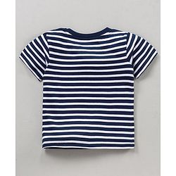 Babyhug Cotton Half Sleeves T Shirt Printed Pack of 3 - Blue Orange White