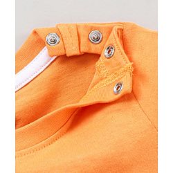 Babyhug Cotton Half Sleeves T Shirt Printed Pack of 3 - Blue Orange White