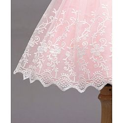 Babyhug Sleeveless Embroidered Party Wear Frock - Pink