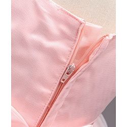 Babyhug Sleeveless Embroidered Party Wear Frock - Pink