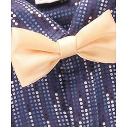 Babyhug Full Sleeves Digital Printed Party Shirt - Navy Blue