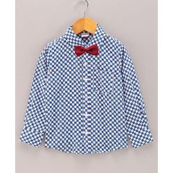 Babyhug Full Sleeves Shirt Digital Print - Blue