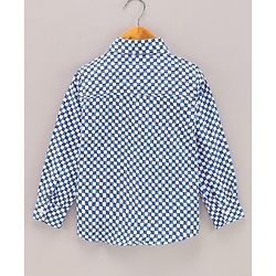 Babyhug Full Sleeves Shirt Digital Print - Blue