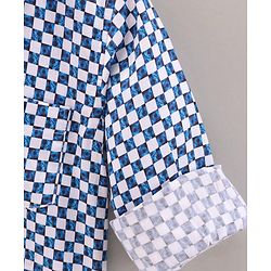 Babyhug Full Sleeves Shirt Digital Print - Blue