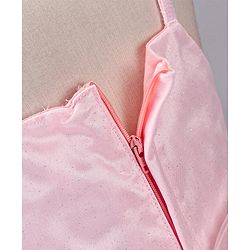 Babyhug Sleeveless Mesh Party Wear Frock With Corsage - Pink