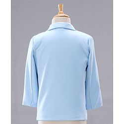Babyhug Full Sleeves 5 Piece Party Suit - Light Blue