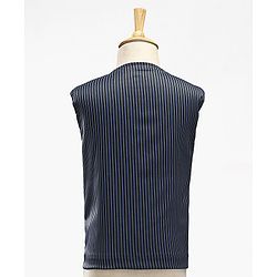Babyhug Full Sleeves Stretch Fit Party Suit with Waist Coat & Bow - Navy