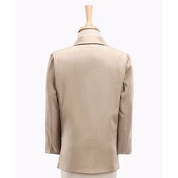 Babyhug Full Sleeves 4 Piece Party Suit With Bow - Cream