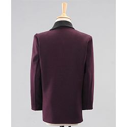 Babyhug Full Sleeves Party Suits With Bow - Purple