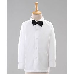 Babyhug Full Sleeves Party Suits With Bow - Purple