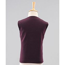 Babyhug Full Sleeves Party Suits With Bow - Purple
