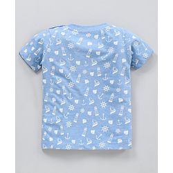 Babyhug Half Sleeves T-Shirts Multi Print Pack of 5 - Multicolor