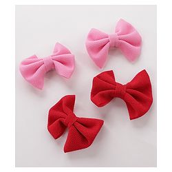Babyhug Headbands & Hair Clips Pack of 6 - Pink Red