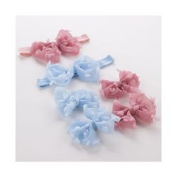 Babyhug Headbands Pack of 6 - Pink&Sky Blue