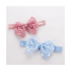 Babyhug Headbands Pack of 6 - Pink&Sky Blue