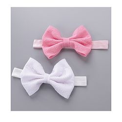 Babyhug Headbands & Hair Clips Pack of 6 - Pink White