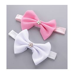 Babyhug Headbands & Hair Clips Pack of 6 - Pink White