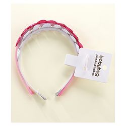 Babyhug Hair Bands Pack Of 2 - Pink & Sliver