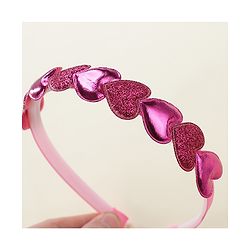 Babyhug Hair Bands Pack Of 2 - Pink & Sliver